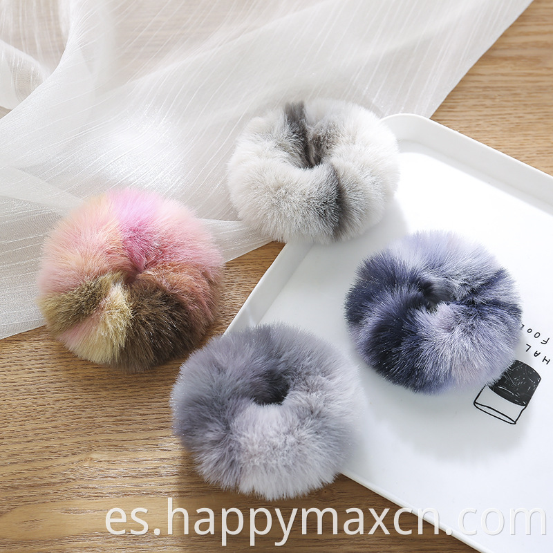 Nuevo estilo Bandas de cabello elástico Surcunchies Winter Scrunchy Ropes para mujeres o niñas Cute